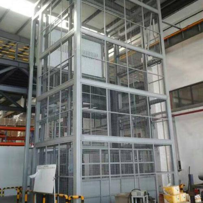 荣邦乡导轨式升降平台货梯